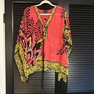 Vibrant Pink and Yellow Women's Top